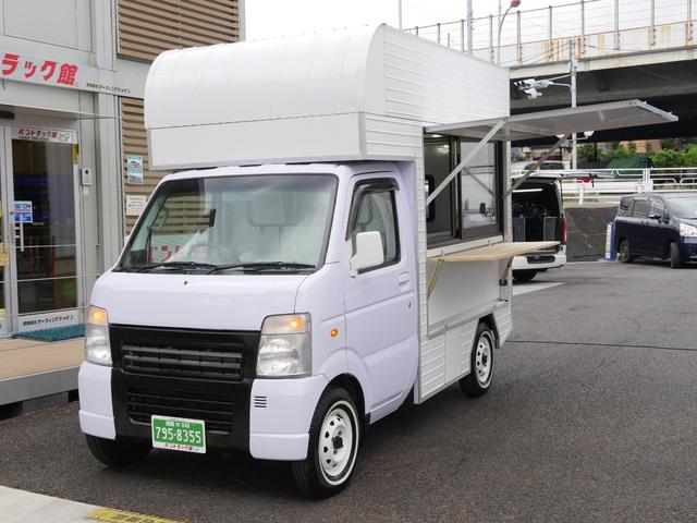 中古車 スズキ キャリイトラック 軽自動車移動販売車カウンター上下水シンク３口コンセント付ａｔ中古車販売実績 21 05 07 バントラック館 有限会社カーウイングジャパン 中古車なら グーネット中古車