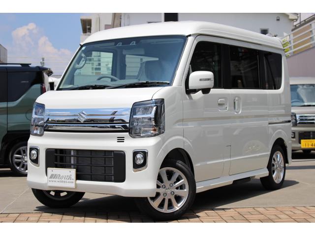 エブリイワゴン(スズキ) ＰＺターボスペシャル　２ＷＤ・ハイルーフ・ターボ・ＣＶＴオートマ・ＬＥＤヘッドライト・スマートキー・両側自動ドア・オートステップ・ルーフコンソール 中古車画像