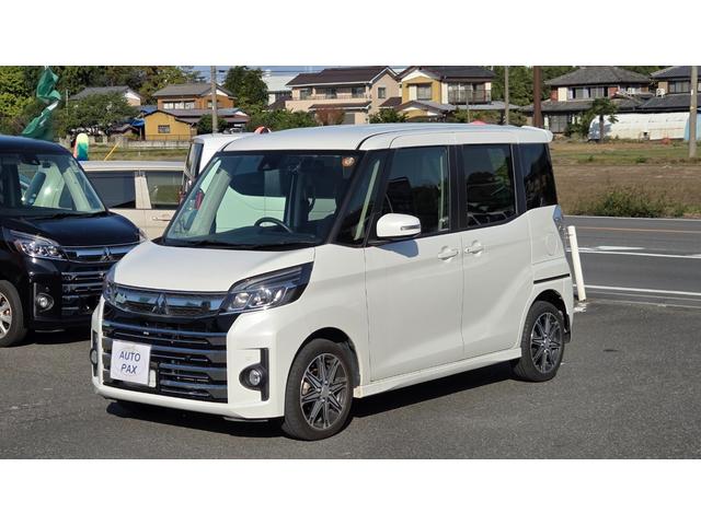 eKスペースカスタム（三菱）カスタムＴ　セーフティパッケージ　社外ナビＴＶ　アラウンドビューモニター　両側パワースライドドア　シートヒーター　クルーズコントロール　ＦＣＭ　純正ＡＷ　ＬＥＤ 中古車画像