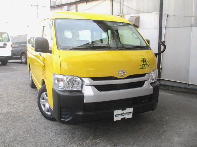 令和３年式ハイエース幼児バス大人２名幼児１２名入庫 スラドア連動オートステップ　置き去り防止装置