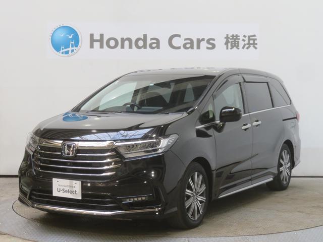 ホンダ ｅ：ＨＥＶアブソルート　７人　ＨｏｎｄａＳＥＮＳＩＮＧ　後席モニター　全周囲カメラ　ドラレコ　メモリーナビ　ＥＴＣ　純正アルミ　ドアバイザー　両側電動スライドドア　パーキングセンサー　バックカメラ　地デジ　オートライト