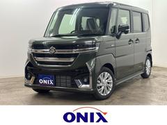 スペーシアカスタム ハイブリッドGS 届出済未使用車 衝突被害軽減システム スマートキー マイルドハイブリッド LEDランプ USB電源ソケット(Type-A/C) 片側電動スライドドア 電動パーキングブレーキ 運転席シートヒーター 中古車画像