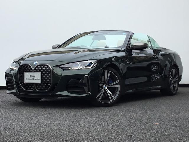 M440i xDriveカブリオレ レーザーライト ヘッドアップディスプレイ Mブレーキ ベージュ革 19インチAW ハーマンカードン タッチPナビ 全周囲カメラ フルセグTV アクティブクルコン ワイヤレスチャージ ETC 禁煙(1枚目)