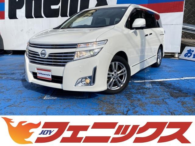 ２５０ハイウェイスター　メーカーナビ☆フリップダウンモニタ☆アラウンドビューモニタ☆ＢＴ・ＵＳＢ☆音楽録音☆ＥＴＣ☆ワンタッチＷパワスラ☆半革シート☆オットマン☆１００Ｖ電源☆ＮＩＳＭＯマフラー☆テールランプガーニッシュ☆