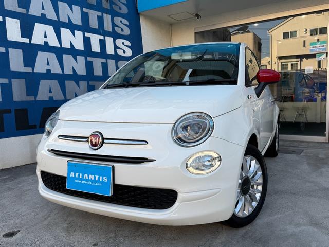 ５００(フィアット) １．２　ポップ　禁煙車　ナビ　ＴＶ　リアカメラ　ドラレコ　ＣＡＢＡＮＡシートカバー　純正１５インチＡＷ　イタリアンフラッグバッジ　レッドドアミラーカバー　ＥＴＣ 中古車画像