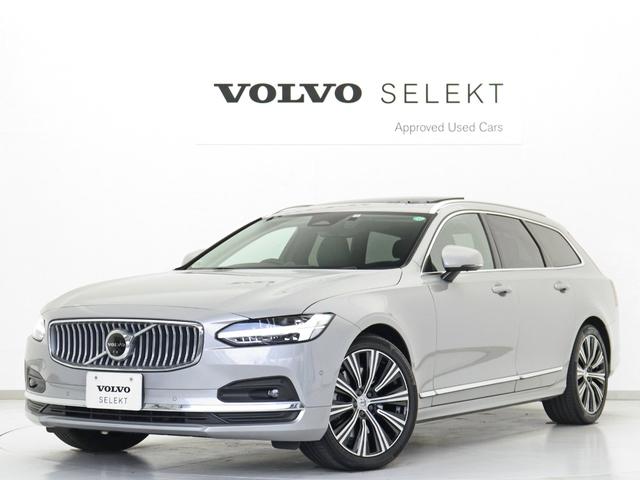 Ｖ９０ アルティメット　Ｂ５　電動パノラマサンルーフ　４８Ｖ　Ｂ＆Ｗプレミアムサウンド　エアサス　３６０°ドラレコ　シルバードーンメタリック　Ｇｏｏｇｌｅ搭載　　ｈａｒｍａｎ／ｋａｒｄｏｎプレミアムサウンド　パワーテールゲート