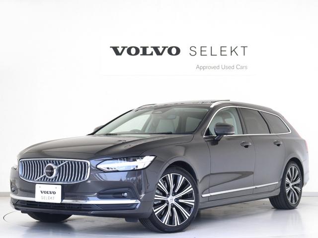 Ｖ９０ アルティメット　Ｂ５　Ｂ＆Ｗプレミアムサウンド　パノラマサンルーフ　エアサス　４８Ｖ　Ｇｏｏｇｌｅ搭載　プラチナグレーメタリック　白革　クリスタルシフトノブ　リラクゼーション機能　グレーアッシュウッドパネル　１９インチＡＷ