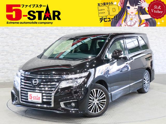 エルグランド(日産) ３５０ハイウェイスター　半革シート／両側電動スライドドア／インテリジェントクルコン／アラウンドビューモニター／クリアランスソナー／レーンアシスト／スマートキー／ＥＴＣ／パワーバックドア／純正ナビ／ＬＥＤオートライト／純正ＡＷ 中古車画像