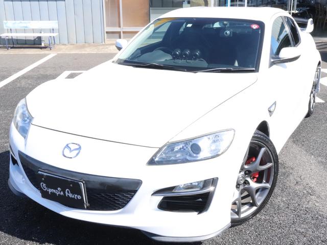 マツダ ＲＸ－８ タイプＲＳ　６ＭＴ　社外リアスポイラー　社外３連メーター　後期型　ＲＥＣＡＲＯシート　ビルシュタイン足回り　社外マフラー　ＢＯＳＥサウンド　ドライブレコーダー　純正１９ＡＷ　ＨＩＤヘッドライト　スマートキー