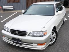 クレスタ ルラーンG ユーザー買取車 社外エアロ ツートンカラー リアスポイラー ETC キーレス 純正16AW HIDヘッドライト フォグランプ ドアバイザー オートライト 中古車画像