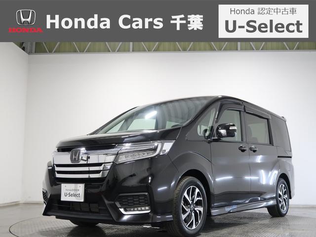 ステップワゴンスパーダ スパーダホンダセンシング　認定中古車運転支援前後ドラレコナビ　１オ－ナ－　盗難防止装置　ＶＳＡ　地デジ　Ｗエアコン　ＬＥＤライト　三列シート　ＵＳＢ　リアカメラ　Ａクルーズ　オートエアコン　スマートキー　ＤＶＤ　ＥＴＣ車載器（1枚目）