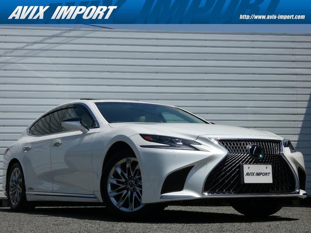 ＬＳ ＬＳ５００ｈ　エグゼクティブ　白革　リアエンタメ　マクレビ　ムーンルーフ　デジタルインナーミラー　Ｌｅｘｕｓ　Ｓａｆｅｔｙ　Ｓｙｓｔｅｍ＋Ａ　レーダークルーズ　パノラマビュー　ステアリング＆シートヒーター＆ベンチレーション　スマートキー　ＨＵＤ　１９ＡＷ　禁煙（1枚目）