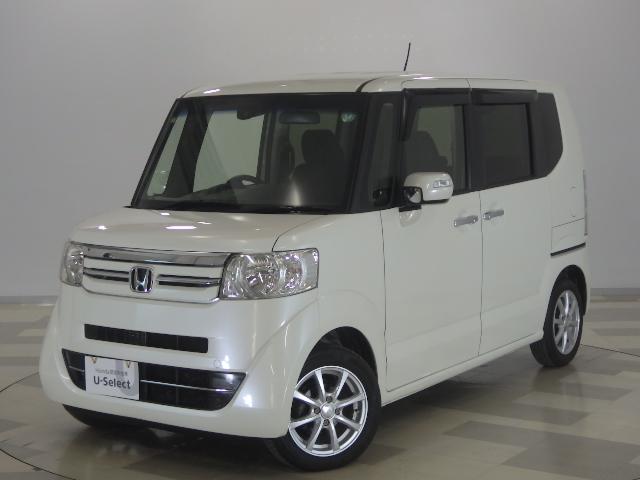 Ｎ－ＢＯＸ Ｇ・Ｌパッケージ　禁煙車　ナビ　リヤカメラ　ＣＴＢＡ　サイド＋カーテンＳＲＳ　左側パワスラ　ＶＳＡ　ＥＴＣ　Ｉ－ＳＴＯＰ　ベンチ席　メンテナンスノート　１オ－ナ－　カラーバックモニター　全席ＰＷ　イモビライザー　１セグ（1枚目）