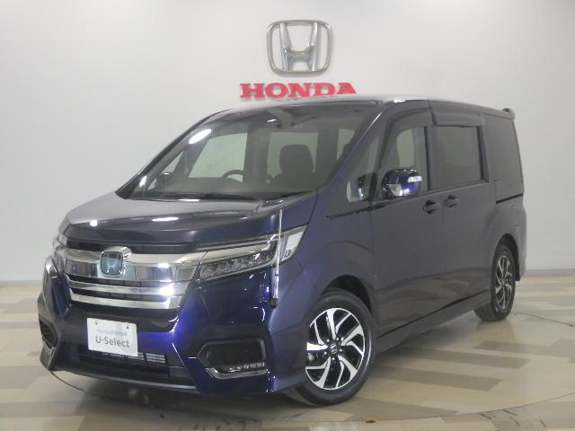 ステップワゴンスパーダ スパーダホンダセンシング　禁煙車ブルートゥース　バックカメラ　ＬＥＤヘッドライト　ＥＴＣ　両側電動スライドドア　ドライブレコーダー　スマートキー　フルセグ　ＵＳＢ　クルーズコントロール　ＣＤ　ＤＶＤ　盗難防止　助手席エアバッグ（1枚目）