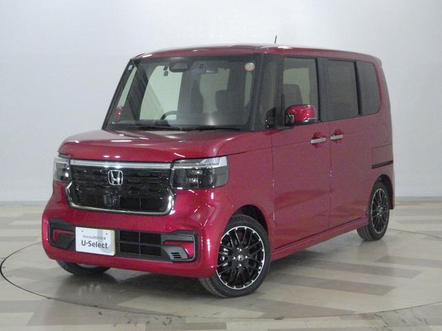 N-BOXカスタム ターボコーディネートスタイル 当社デモカー 9inコネクト対応ナビ 15AW Rカメラ 前後ドラレコ 両側パワスラ LED Appleカープレイ アンドロイドオート シートヒータ 禁煙車 両側電動ドア クルコン スマートキ-(1枚目)