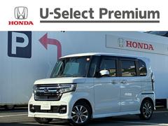 N-BOXカスタム L Pソナー サイドエアバッグ ナビTV Aストップ シートヒータ ベンチシート 点検記録簿 キーフリーシステム LEDライト リアカメ クルーズコントロール AC DVD視聴可能 スマキー ETC 中古車画像