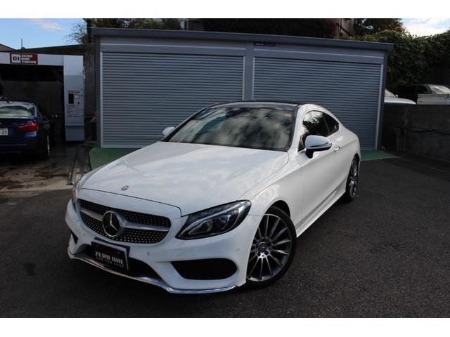 Ｃクラス(メルセデス・ベンツ) Ｃ１８０クーペ　スポーツ＋　ＥＴＣ　ナビ　ＴＶ　クリアランスソナー　オートクルーズコントロール　レーンアシスト　ＡＴ　サンルーフ　オートライト　電動格納ミラー　シートヒーター　アルミホイール　パワーシート　盗難防止システム 中古車画像