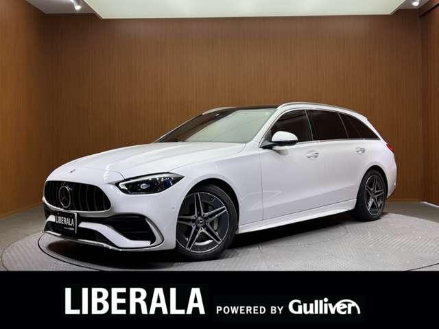 Ｃ２２０ｄ　ワゴンアバンギャルド　ＡＭＧライン　レザーエクスクルーシブＰＫＧ　パノラマＳＲ　ＨＵＤ　赤黒革シート　ＡＣＣ　ナビ　ＴＶ　３６０°シートヒーター　電動リアゲート　パナメリカーナグリル　純正グリル有り　衝突軽減Ｂ　ＢＳＭ　ＬＫＡ