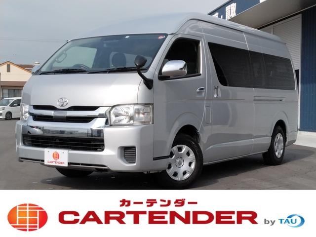 トヨタ ハイエースワゴン グランドキャビン　１２カ月走行距離無制限ＣＡＲＴＥＮＤＥＲ保証　ナビ　バックカメラ　パワースライドドア　オートライト　キーレス　スペアキー　１０人乗り　衝突軽減　オートエアコン　リアヒーター　リアクーラー