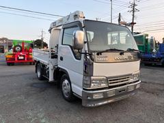 エルフトラック フルフラットロー 三段ユニック ラジコン付 ETC付 フックイン Adblueレス車両 中古車画像