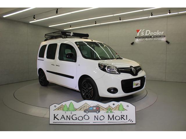 カングー(ルノー) ゼン　１オナ　ディーラー点検記録簿１９枚　ＹＡＫＩＭＡルーフラック　ＣＡＢＡＮＡシート　純正ナビ　リアモニター　ＯＺアルミホイール　ＦＯＣＡＬオーディオ　カロッツェリア製サブウーファー　ＨＩＤヘッドライト 中古車画像