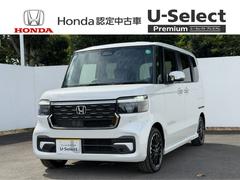 N-BOXカスタム ターボコーディネートスタイル 禁煙・ワンオーナー・ドラレコ・障害物センサー・9インチ純ナビTV・Bluetooth・ホンダコネクト・シートヒーター・パドルシフト・LED・オートハイビーム・純AW 両側電動ドア 禁煙車 Rカメラ 中古車画像