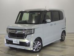 N-BOXカスタム L 禁煙車 ホンダセンシング 純正ナビリアカメラ 両側電動スライドドア 両席エアバック サイドカーテンエアバック スマートキー ETC 前後ドライブレコーダー アルミホイール LEDヘッドライト USB 中古車画像