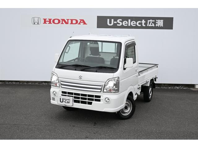 キャリイトラック ＫＸ　ＣＤプレイヤー　Ｐ／Ｓ　Ｐ／Ｗ　三方開　ＨＩＤライト　キーレスエントリーキー　１オーナー　パートタイム４ＷＤ　運転席エアバック　パワステ　ＥＴＣ　エアコン付　パワーウインドウ　ＡＢＳ（1枚目）