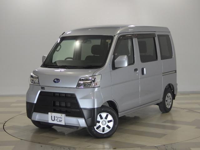 サンバーバン(スバル) ＶＣスマートアシスト　禁煙車　ナビ　ＵＳＢ接続　ｉＰｏｄ　ＳＤ　ＣＤ／ＤＶＤ再生　Ｂｌｕｅｔｏｏｔｈ接続　フルセグＴＶ　ＬＥＤライト　大型ルーフコンソール　リヤパーキングセンサー　ワンオーナー　横滑り防止装置　ソナー 中古車画像