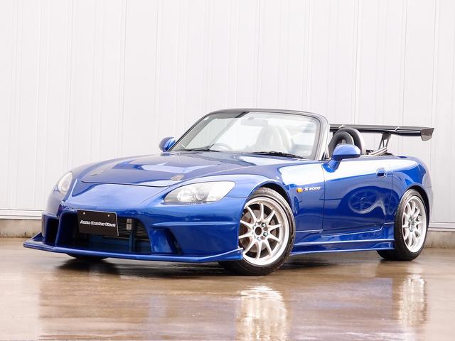 ホンダ Ｓ２０００ ベースグレード　カロッツエリアＨＤＤ地デジナビ　車高調　ＲＡＹＳボルクレーシングＣＥ２８１７ＡＷ　レーシングファクリー山本エアロ　ＪＳレーシングエアロ　ＪＳレーシオングカーボンウイング　カロッツエリアアックスピーカー