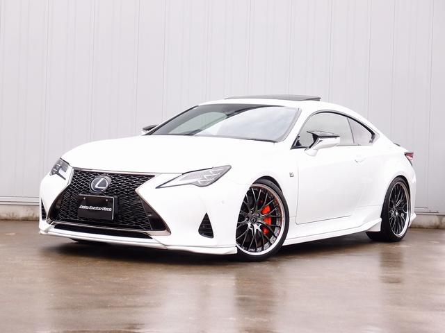 ＲＣ ＲＣ３００ｈ　Ｆスポーツ　１オーナー禁煙車　ＴＲＤエアロ　ＴＲＤマフラー　ＡＩＭＧＡＩＮ製ＧＬＭ２０ＡＷ　アーティシャンカーボンウイング　純正ＨＤＤ地デジナビ　サンルーフ　黒Ｘ黄本革　バックカメラ　ＥＴＣ　ドラレコ　イグラ２＋（1枚目）