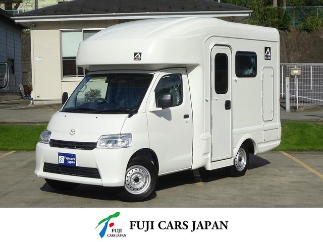 マツダ ボンゴトラック アレンＨ　ミライ　キャンピングカー　キャブコン　新車　サブバッテリー　走行充電器　ＦＦヒーター　シンク　冷蔵庫　外部電源　２段ベッド　オートヘッドライト　ＡＢＳ　ＥＳＣ　寒冷地仕様　リヤフォグ　Ｂカメラ　アクリル窓