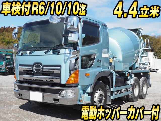 ＱＰＧ－ＦＳ１ＡＫＤＡ　カヤバ　ミキサー車 車検付　４．４立米　電動ホッパーカバー付　７速マニュアル　２デフ