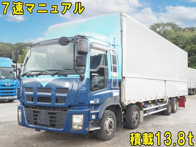 ギガ 　７速マニュアル　積載１３．８トン　４軸低床　アルミウィング（1枚目）