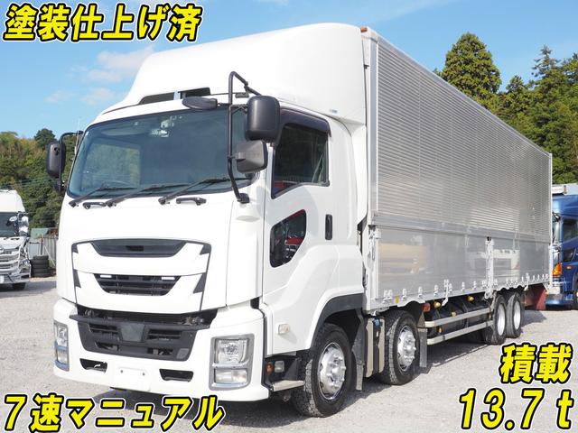 ２ＰＧ－ＣＹＪ７７Ｃ　アルミウイング車 ７速マニュアル　積載１３．７トン