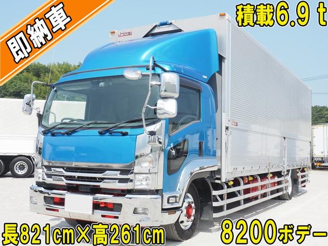 フォワード 8200ボデー 積載6.9トン ベッド付 ワイド 6速マニュアル メッキ付(1枚目)