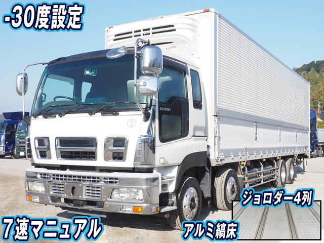ＰＤＧ－ＣＹＪ７７Ｗ８　冷凍ウィング 低温設定　７速マニュアル　ジョロダー４列　４軸低床