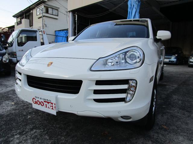 カイエン(ポルシェ) ベースグレード　４ＷＤ、サンルーフ、Aftermarketナビ、ＴＶ、Ｂｌｕｅｔｏｏｔｈ、バックカメラ、ＥＴＣ、パワーシート、シートヒーター、黒革シート，記録簿、前後ドライブレコーダー 中古車画像