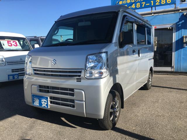 PA 届出済未使用車 軽キャンピング仕様車 車中泊 収納多数 ハイルーフ Wエアバック ABS 純正マット 純正ドアバイザー AMFMラジオ 光軸レベライザー オーバーヘッドシェルフ スペアキー 社外アルミ(1枚目)