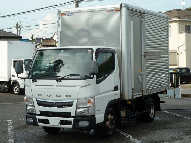 キャンター ２トンアルミバン　車両総重量４７９５ｋｇ　積載量２０００ｋｇ　荷室内高さ２０８ｃｍ　ＡＴ　ナビ　フルセグＴＶ　ＥＴＣ　キーレス　バックカメラ　ラッシング３段　法定整備　オイル交換実施済（1枚目）