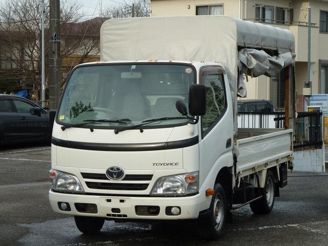 ジャストロー　１．１５ｔ平ボデイー幌付き　車両総重量３０４５ｋｇ　積載量１１５０ｋｇ　５ＭＴ　フル装備　荷台鉄板