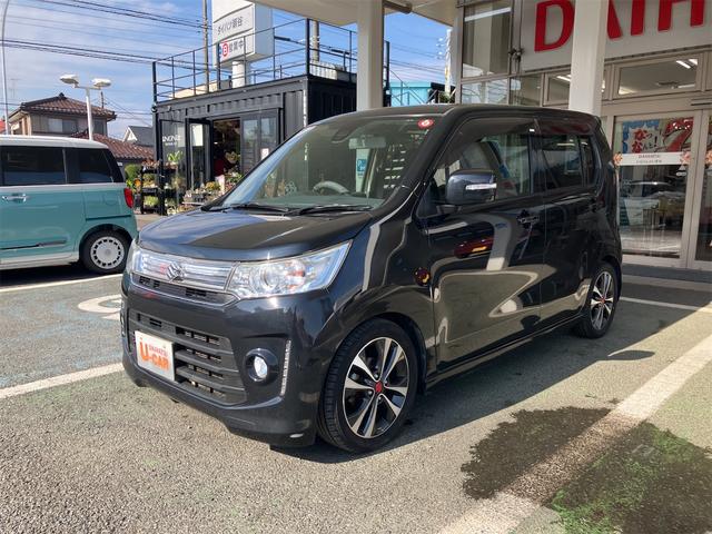 ワゴンＲスティングレー(スズキ) Ｔ　バックカメラ　ＴＶ　オートクルーズコントロール　衝突被害軽減システム　オートライト　ＨＩＤ　スマートキー　アイドリングストップ　電動格納ミラー　シートヒーター　ベンチシート　ＣＶＴ　盗難防止システム 中古車画像