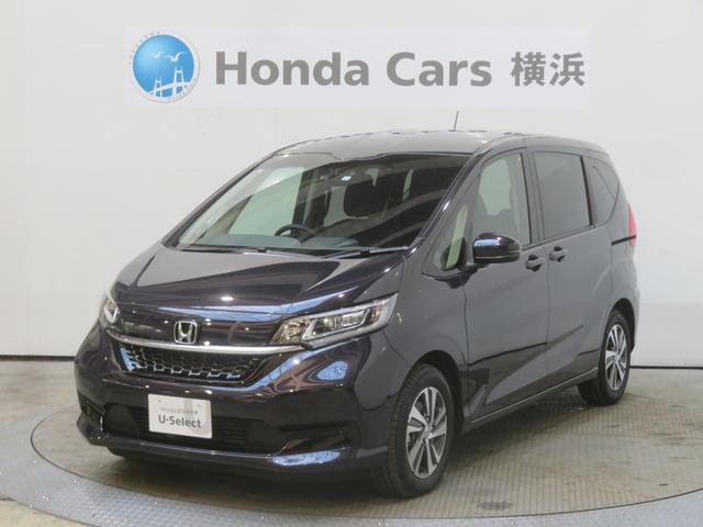 ホンダ フリードハイブリッド ハイブリッド・Ｇ　当社デモカー６人ＨｏｎｄａＳＥＮＳＩＮＧドラレコメモリーナビリアカメラ　左右パワースライドドア　車線逸脱　ハーフレザーシート　ＵＳＢ接続　サイドエアバッグ　禁煙　Ｓキー　バックカメラ　シ－トヒ－タ－