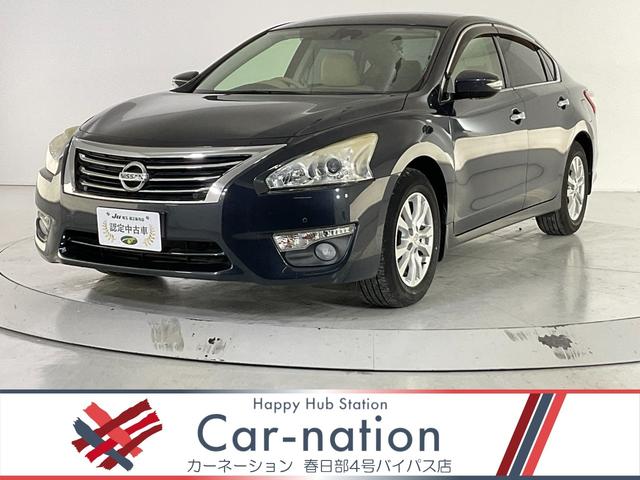 ティアナ(日産) ＸＬ　純正ナビ／Ｂカメラ／衝突軽減ブレーキ／踏み間違い防止／ＨＩＤヘッドランプ／オートライト／フォグランプ／左右独立ＡＡＣ／純正１６インチＡＷ／Ｐシート／助手席パワーオットマン／キーレス・プッシュスタート 中古車画像