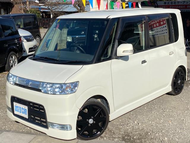 ダイハツ タント カスタムX 社外16インチアルミ ローダウン ナビの
