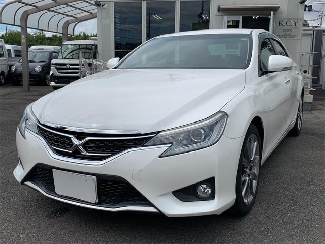 マークX（トヨタ）２５０Ｇ　Ｓパッケージ　クリアランスソナー　オートクルーズ　　横滑り防止機能　パワーウィンドウ　革シート　サイドエアバッグ　キーレス　パワーステアリング　ＡＢＳ　電動格納ミラー　オートライト　点検記録簿　ＢＬＵＥＴＯＯＴＨ 中古車画像