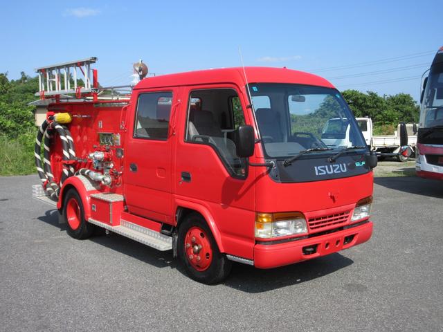 　Ｗキャブ消防車　　　クーラー無し　　　パワーウインドー前側