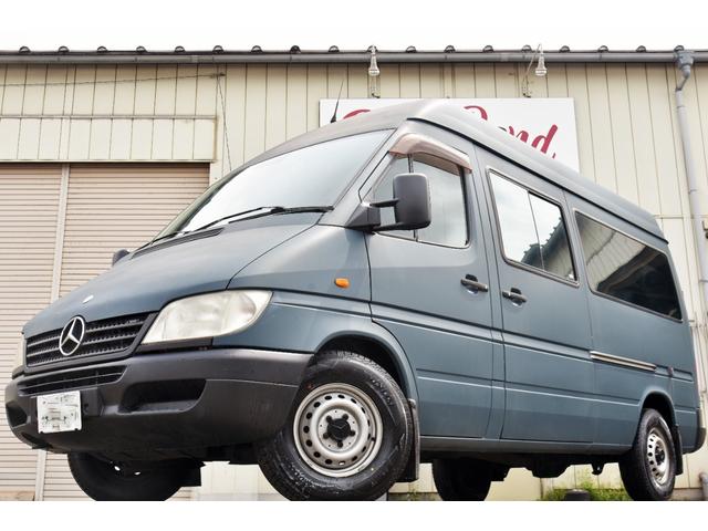 メルセデス・ベンツ ３１３ＣＤＩ　マッドブルー塗装☆９人乗り☆専用シートレール☆リア大型エアコン☆専用鉄ホイール☆スタッドレスセット付き☆ＮＯＸ，ＰＭ適合☆バックカメラ☆ドラレコ☆Ｒ５年ＡＴ整備済み☆