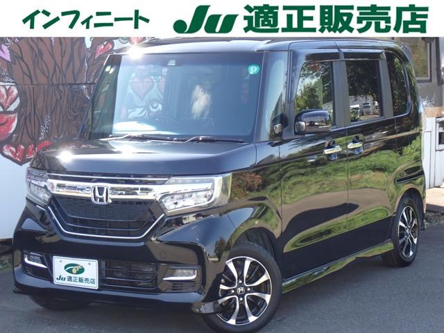Ｎ－ＢＯＸカスタム Ｇ・Ｌホンダセンシング　１年間走行無制限保証付き　プッシュスタート　ナビ　ＴＶ　ＢＴ　ＣＤ　ＤＶＤ　バックカメラ　ＥＴＣ　前後ドラレコ　衝突軽減ブレーキ　車線逸脱抑制機能　誤発進抑制機能　追従型クルーズコントロール　自動ドア（1枚目）