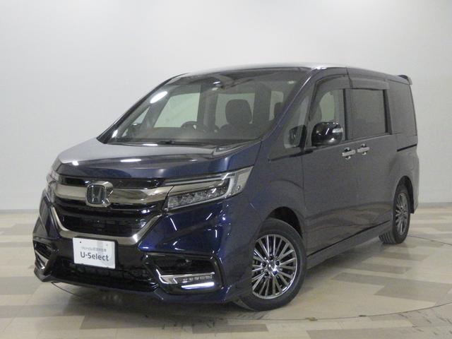 ステップワゴン(ホンダ) ｅ：ＨＥＶモデューロＸホンダセンシング　１オナ・禁煙・１０インチナビ・リアモニタ・全周囲カメラ・リアコーナーセンサー・前後ドラレコ・運助シートヒーター・アドバンスドルームミラー・ＬＥＤ・ＥＴＣ・ＵＳＢ・ＨＤＭＩ・ブル−トゥース　３列シート 中古車画像